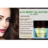 ACAI BERRY OIL BUTTER RAW VIRGIN UNREFINED BLEND for Face, Body, Hair, Lip and Nails. Organic Coconut Oil and Acai Berry Oil 4 Fl. oz. - 120 ml. Rich in Vitamin E by Botanical Beauty