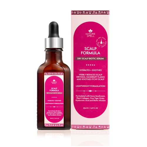Nature Spell Scalp Serum for Dry Scalp 1.69 Fl Oz, Scalp Treatment for Dry & Itchy Scalp, Hair Serum Infused with Hyaluronic Acid & Snow Mushroom