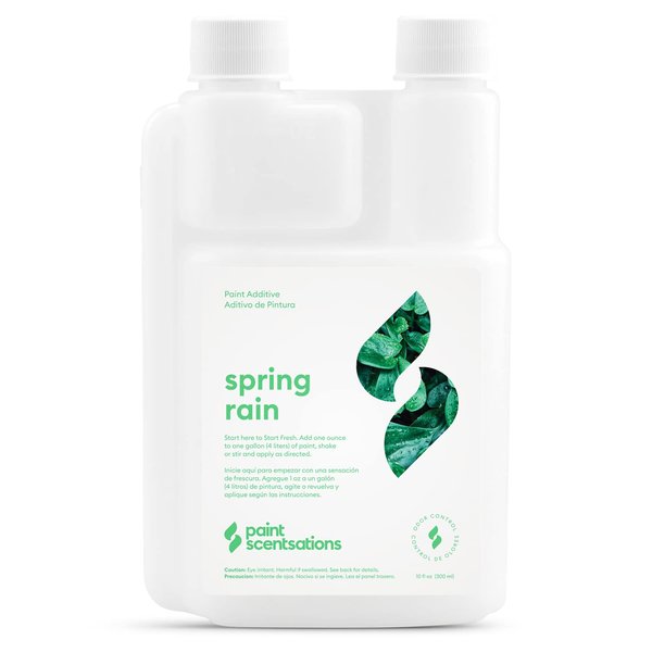Paint Scentsations Spring Rain Odor Control Paint Additive | Air Freshener For Home | Last Up To 4 Months | Mix 1oz For Every 1 Gallon Of Paint | 10oz Bottle