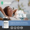 LES Labs GABA Health – Calm Mind & Relaxation, Stress Relief, Neurotransmitter Support & Deep Sleep – GABA, Taurine, Passionflower, Skullcap, L-Theanine & Magnesium – Non-GMO Supplement – 90 Capsules