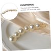 FRCOLOR Banana Clip Ponytail Clip Hair Grip Clips Pearl Hair Clasp Jumbo Hair Clips French Hair Clips Banana Hair Clips Faux Pearls Fishtail Hair Clip Styling Hair Clamps Pearl Hair Clips
