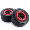 WEFEINO 2Pcs Rear 2.2/3.0" Drag Racing Wheel Tires for 1:10 22S No-prep Drag Racing RC Car Short Course Slash