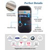 Teskyer Faraday Key Fob Protectors, Super Signal Shielding Anti-Theft Faraday Bags, Car RFID Signal Blocking Pouch, 2 Pack Small Size 3.3" x 4.7", Black & Rose Gold