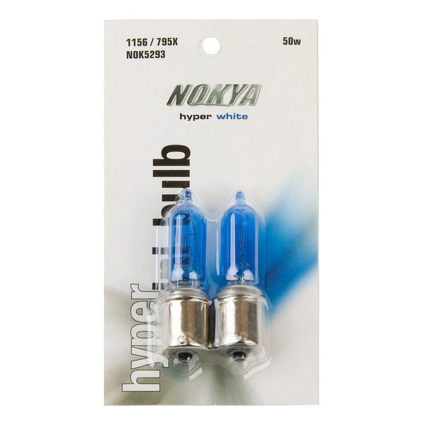 Nokya Halogen 1156 Halogen Bulb 12mm 795X Ð 50W Arctic White