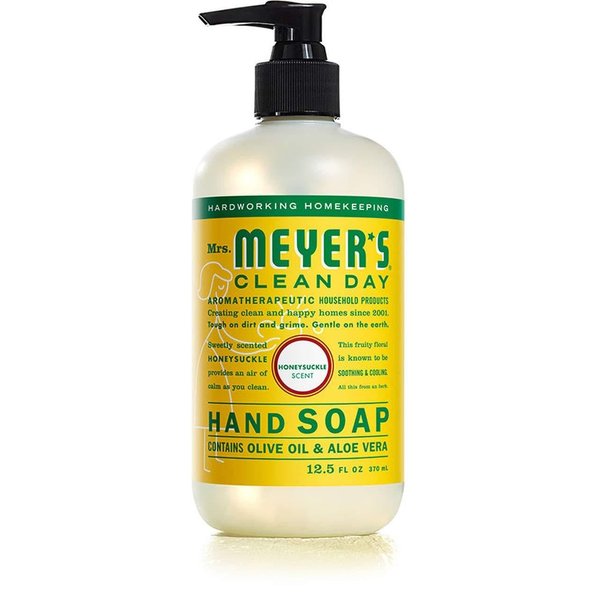 MRS. MEYER'S CLEAN DAY Liquid Hand Soap Variety Pack 12.5 OZ Each, 3 Count (Geranium + Honeysuckle + Rosemary)