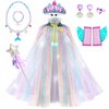 Fedio Princess Cape,Dress up Clothes for Little Girls,Princess Costume Dress for Girl 3-8 Years Old Birthday Christmas Gift