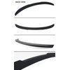 Fits for 2017-2018 Hyundai Elantra Sedan KDM Matt Black H Style Trunk Lid Spoiler Wing