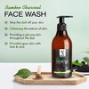NutriGlow Natural's Bamboo & Charcoal Face Wash With Bamboo Charcoal Powder | Sandal Wood With Tea Tree | Skin Lightening | Removes Blackheads | _300 ML