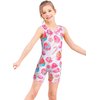 HOZIY Gymnastics Leotards for Girls 4t 5t Pink Candy Cake Lollipop Biketard Sweet Kids Unitards