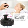 MENFIRST Hair Shampoo Brush, Soft Brush for Washing Hair, Scalp Massager with Silicone Tips for Scalp Care, Scalp Scrubber & Exfoliator for Dandruff & Dry Scalps with an Ergonomic Design