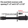 TowWorks 79631 Keyed Unique 5/8" Trailer Hitch Lock with Extra Long 3-1/4" Span, Double Safety Tow Hitch Receiver Locking Pin for Class III IV Hitches with 2" and 2.5" Receivers