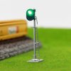 JTD873GR 3PCS Model Railroad Train Signals 2-Lights Block Signal HO Scale 12V Green-Red Traffic Lights for Train Layout New