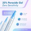 GLOWFINITY Teeth Whitening Kit - LED Light, 35% Carbamide Peroxide, (3) 3ml Gel Syringes, (1) Remineralization Gel, and Tray