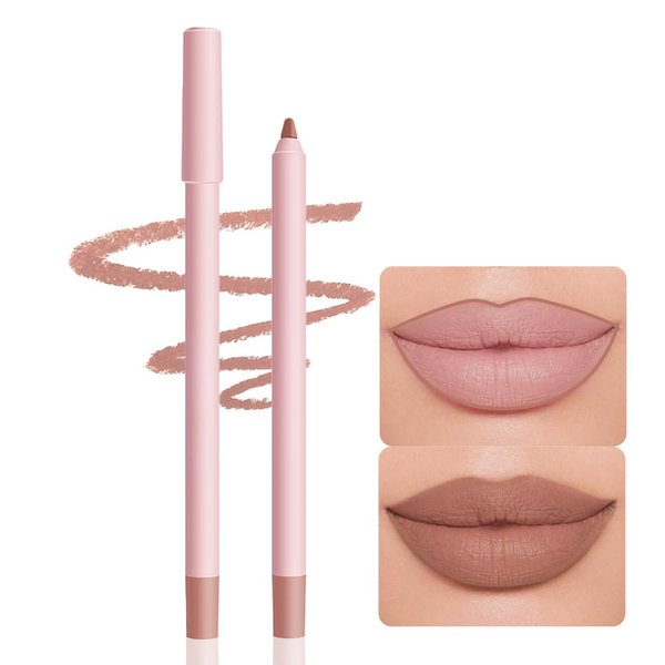 Modern Classic Lip Liner, 12 Colors Lip Liner Pigmented Vegan Matte, Lasting Finish Lip Liner, Luxurious Creamy Long Lasting Lip Liner, Prevents Feathering and Fading, (12)