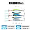 TRUSCEND Fishing Jigs Lures with Hand-Polished Colorfully Reflective Lead Fishing Spoons Glow Hard Swimbaits for Walleye Bass Trout Pike Tuna Salmon Freshwater & Saltwater Fishing Gear Gifts for Men