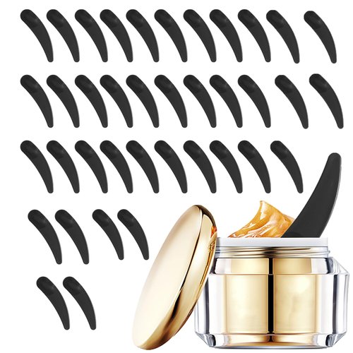 Healvian Plastic Cosmetic Spatula,50Pcs Reusable Cosmetic Spatula Scoop, Makeup Facial Mask Spoon,Beauty Scoop for Facial Cosmetic Mask Cream Lotions Moisturizers