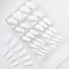 AddFavor 120pcs Press on Nails Short Coffin Full Cover Ballerina Fake Nails Acrylic Glue on Nails Set with Adhesive Tabs Nail File for Women and Girls Manicure, Matte White