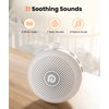 Dreamegg White Noise Machine - Portable Sound Machine for Baby Adult, Features Powerful Battery, 21 Soothing Sound, Noise Canceling for Office & Sleeping, Sound Therapy for Home, Travel, Registry Gift
