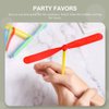 Kisangel Dragonfly Action Figure 40Pcs Plastic Dragonfly Toy Dragonfly Hand Rub Plastic Propeller Bamboo Dragonfly Copter for Outdoor Indoor (Random Color) Toy Helicopter