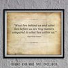 Ralph Waldo Emerson Quotes - "What Lies Behind-Before-Within Us" Wall Art Print Living Room Wall Decorations for Home, Wall Art for a Living Room, Wall Hanging Decor, Great Gift, Unframed - 10x8