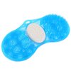 Yosoo Health Gear Shower Foot Scrubber Massager, Blue Silicone Foot Massage Cleaner Bath Shower Foot Massage Mat Pad with Pumice Scrub Stone Bathing Aid Foot Massage Exfoliating Foot Cleaner