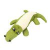 NABOKIO Pet Dog Chews Toy,Pet Dog Toy Plush Linen Bite-Proof Crocodile Toy Stuffed Animals Crocodile for Pet Dog Squeaky Noise Training Supplies Cleaning Teeth Toy (Green)