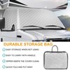 RV Windshield Cover Compatible with Class C Ford E450 1997-2024 RV Front Window Cover Motorhome Windshield Cover RV Window Sunshade Cover Snow Cover 4 Layers with Mirror Cutouts Silver