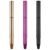 TOODOO 3 Pieces Lip Brush Retractable Lipstick Liner Brush Lipstick Dual-ended Foundation Makeup Brush with Cap Travel Applicators