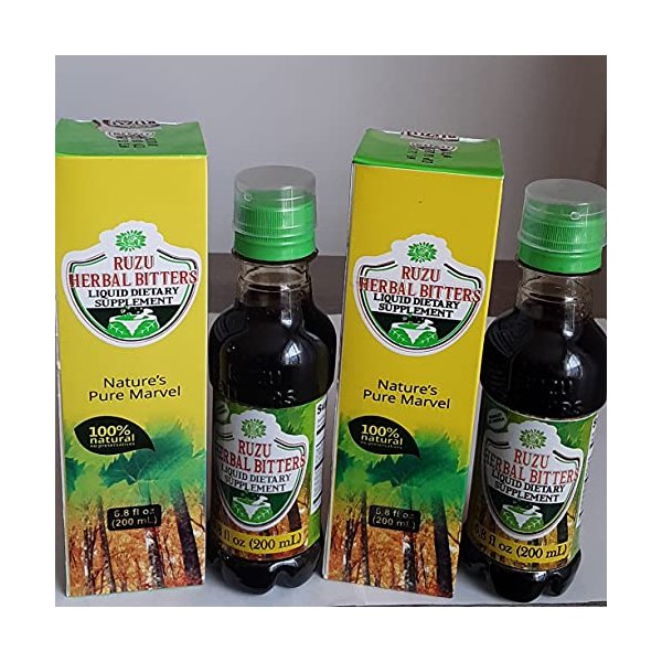 Ruzu African Herbal Bitters - 2 Bottles - 200ml Each