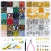 ygorios Jewelry Making Kit for Adults - 1760 PCS Crystal Beads for Jewelry Making, Jewelry Making Supplies with 960 PCS Crystal Beads, 800 PCS Jewelry Findings, DIY Jewelry Bracelet, Earring (Crystal)