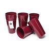 Rolling Sands 22 Ounce Reusable Plastic Stadium Cups Maroon, 8 Pack, Made in USA, BPA-Free Dishwasher Safe Plastic Tumblers