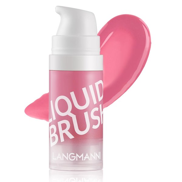Kyannkara Liquid Blush Makeup Cream Blush For Cheeks Natural Glossy Blush Makeup Velvet Texture(01#)