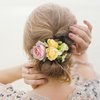 Fangsen Pink Berry Rose Hair Comb Festival Headpiece for Holiday Cosplay Women Party Silver (#531)