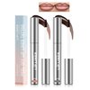 Lip Liner Stain,2pcs Tattoo Magic Peel Off Lip Stain, Long Lasting Lip Stain Peel Off,Waterproof Transfer-Proof,Matte Finish,Highly Pigmented,Nonstick Cup Lipstick Beauty Makeup Set for Women-03+04