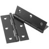 Murtenze 12 Pack 2.5 Inch Door Hinge Cabinet Hinge,Black Butt Hinges Ball Bearing Hinges Window Hinges Outdoor Hinges with Mounting Screws