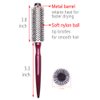 PERFEHAIR Small Round Hair Brush for Blow Drying, Mini Roller Styling Brushes for Dry, Curly Hair-1.4 Inch
