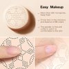 Air Cushion CC Cream Mushroom Head Foundation, BB Cream Face Makeup Foundation for Mature Skin Moisturizing Concealer Brighten Long-Lasting, Even Skin Tone for All Skin Types (02#Nature, 1)