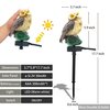 SmilingTown 2 Packs Owl Solar Garden Lights Outdoor Decorative Stake Light Waterproof Owl Decory to Scare Birds Away Yard Patio Lawn Ornaments Halloween Decorations