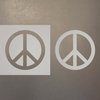 Peace Sign Reusable Mylar Stencil - Art Craft Supplies 8 Inch