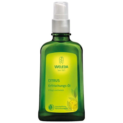 Weleda Refreshing Citrus Body Oil, 3.4 Fluid Ounce, Plant Rich Body Oil with Lemon Peel and Sweet Almond Oils