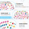 41PCS Dog Birthday Party Supplies Puppy Themed Birthday Decoration Disposable Tableware Plates Napkins Tablecloth for Baby Shower Kids Birthday Dog Birthday Serve 20