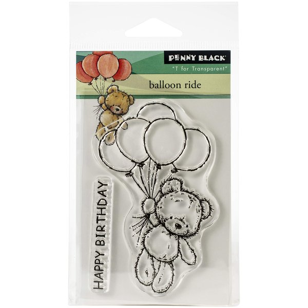 Penny Black Clear Stamps-Balloon Ride 3"X4"