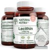 Natural Nutra Soy Lecithin Dietary Supplement, Support Brain Functioning, Liver Performance and Boost Brain Functioning, Gluten-Free,1200 mg, 200 Softgels