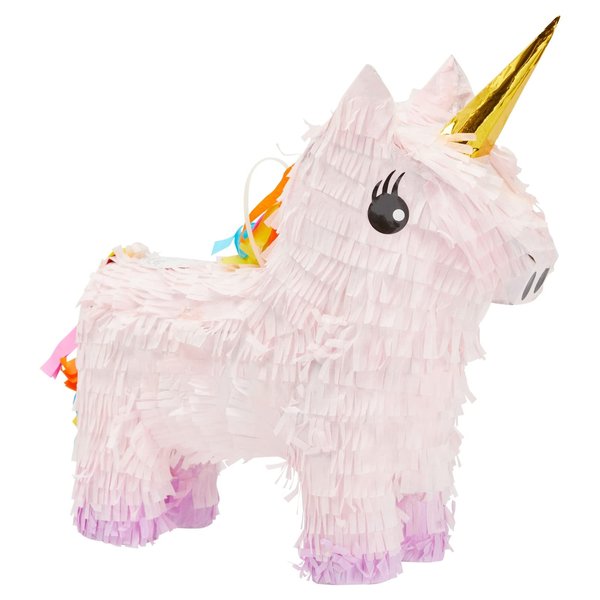 BLUE PANDA Unicorn Pinata for Girls Birthday Party - Unicorn, Princess or Rainbow Theme Birthday Party Supplies (Pink, Small, 13x15.5x5 in)
