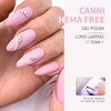 CANNI Baby Pink Gel Nail Polish, 1Pcs Light Pink Gel Polish Soft Pale Pink Color Pastel Nail Polish Gel High Gloss Soak Off U V Gel Nail French Nail Manicure Salon DIY
