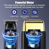 HIENA PRO Hair Trimmers and Foil Shaver for Men Kit,Men Professional Cordless Barbers Hair Clippers with LCD Display,Black Gold Zero Gapped Hair Trimmer, Double Foil Shaver,Gifts for Men
