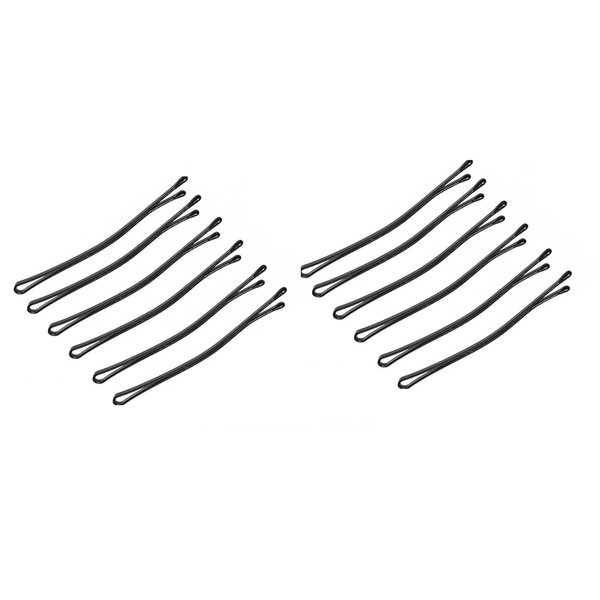 Generic Bobby Hair Pins Set of 6 Minimalist Design,Secure Grip, for Styling Hair Black Color