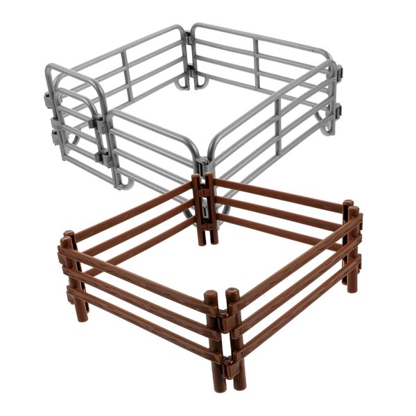 Alasum 2Pcs Mini Fence - Mini Animals Fence Mini Farm Fence Mini Horse Fence Dollhouse Farm Fence Dollhouse Animals Fence Dollhouse Play Fence Mini Gardening Decorative Fence
