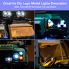 Hilighting Upgraded Led Light Kit for Lego Icons Land Rover Classic Defender 90 Model Car Building Set, Remote Control Compatible with Lego 10317(Model Not Included)