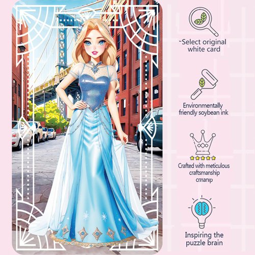 OSQI Magnetic Dress Up Dolls - Paper Dolls Stickers Dress Up Play Set, Includes Magnet Apparel and Accessories, Great for Travel Or Play, Imaginative Toys for Girls Ages 4-7 (Amy)